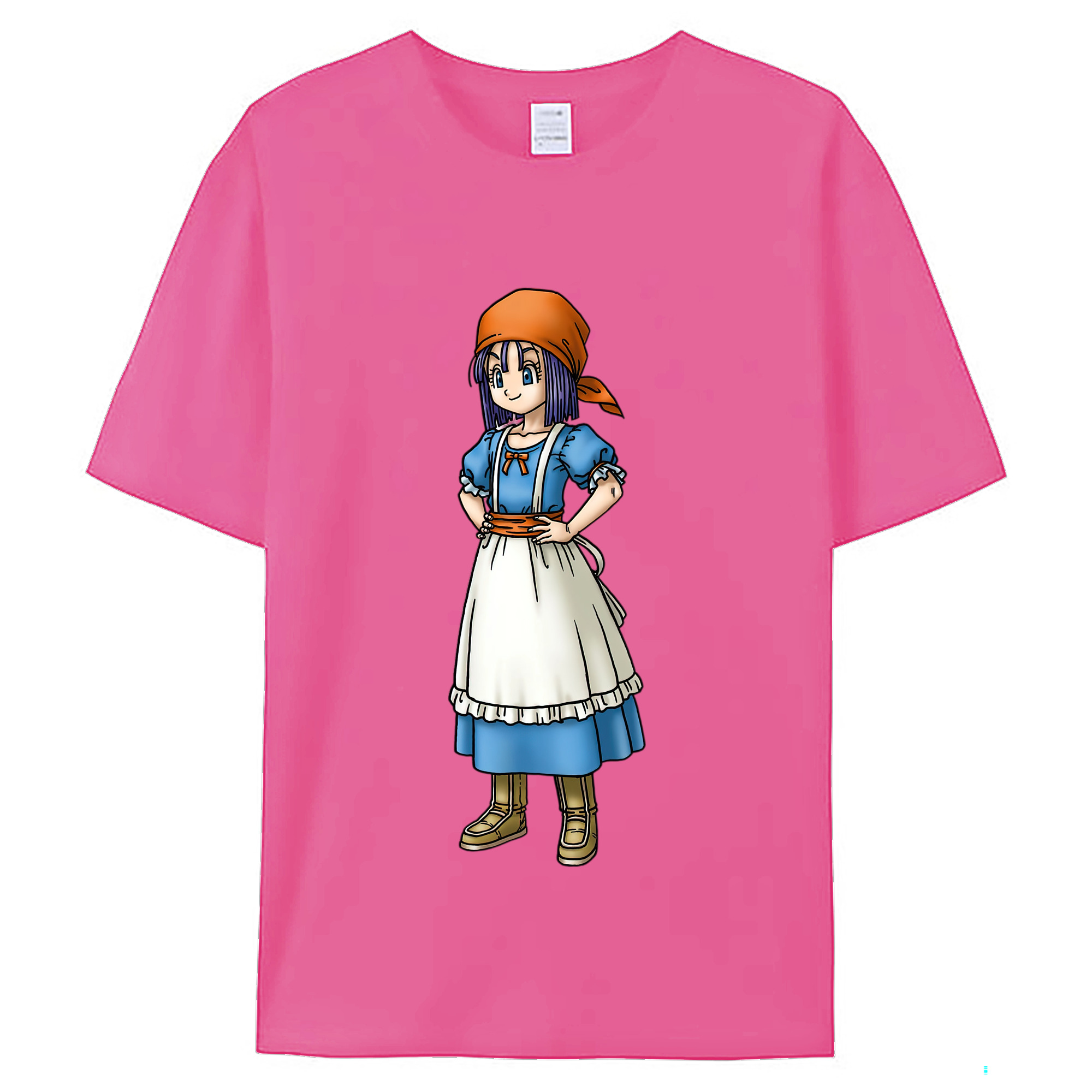 （画像用） ドラゴンクエスト Doragon Kuesuto Dragon Quest レディースカジュアルプリントTシャツ（綿100％）